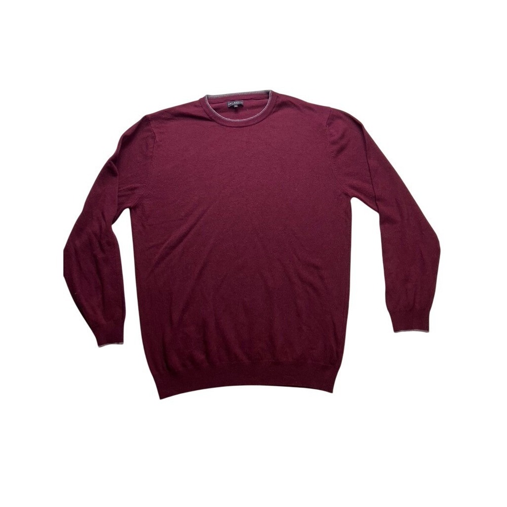 Emi Maglia Sweater Mens XL Burgundy Cashmere Blend Made in Italy
